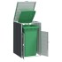 Cobertizo de contenedor de basura acero antracita 72x81x115