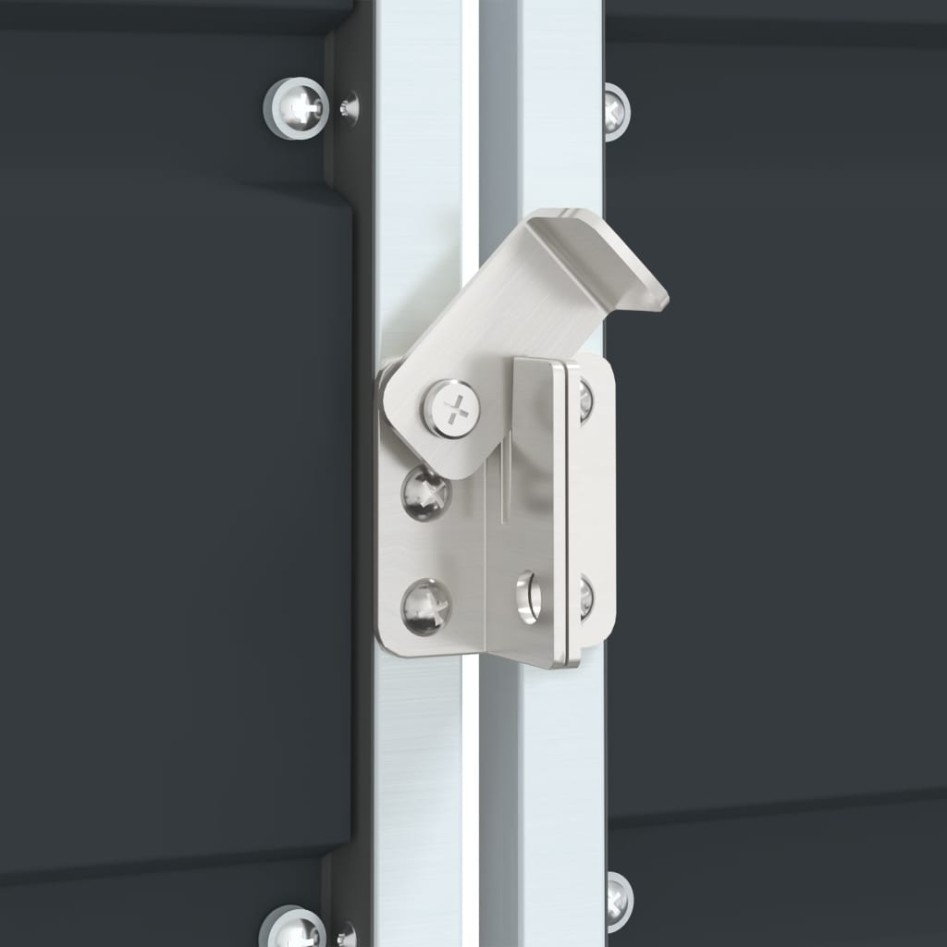 Cobertizo de contenedor de basura acero antracita 72x81x115