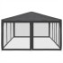 Carpa para fiestas 10 paredes de malla HDPE gris antracita