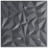 Paneles de pared 48 uds XPS amatista gris 50x50 cm 12