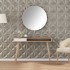 Paneles de pared 48 uds XPS origami Beton 50x50 cm 12