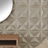 Paneles de pared 48 uds XPS origami Beton 50x50 cm 12