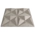 Paneles de pared 48 uds XPS origami Beton 50x50 cm 12