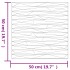 Paneles de pared 48 uds XPS piedra gris 50x50 cm 12