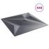 Paneles de pared 48 uds XPS estrella gris 50x50 cm 12