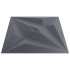 Paneles de pared 48 uds XPS estrella gris 50x50 cm 12