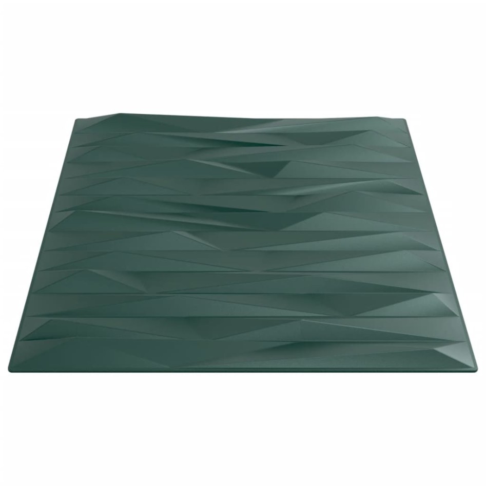 Paneles de pared 48 uds XPS piedra verde 50x50 cm 12