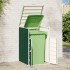 Cobertizo de contenedor de basura acero verde 72x81x115