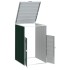 Cobertizo de contenedor de basura acero verde 72x81x115