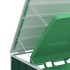 Cobertizo de contenedor de basura acero verde 72x81x115