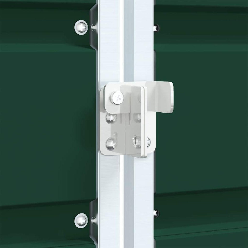 Cobertizo de contenedor de basura acero verde 72x81x115