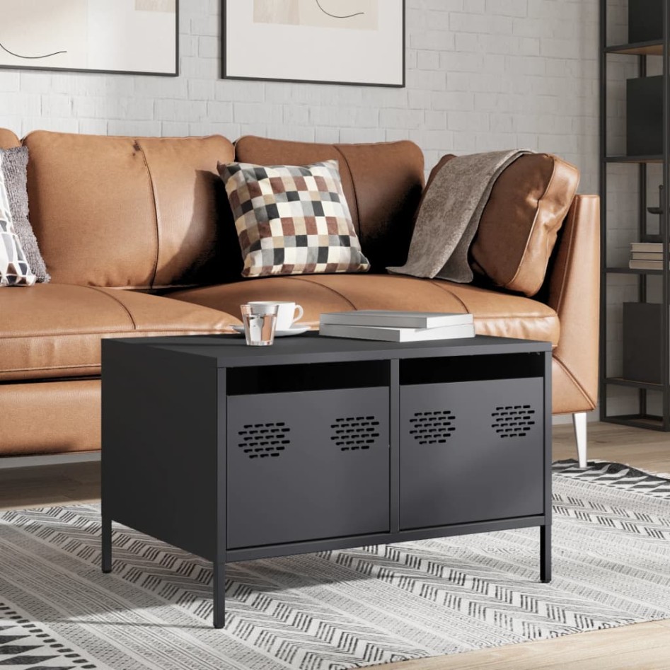 Mueble para TV acero laminado en frío antracita 68x50x43,5