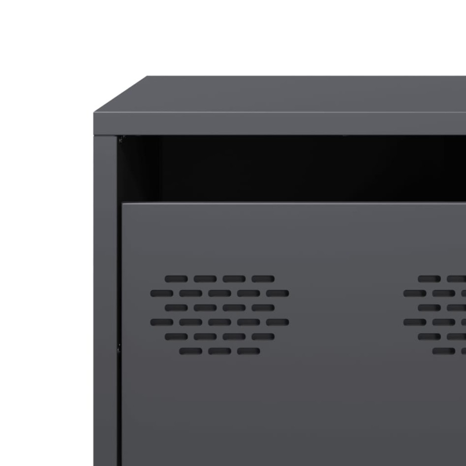 Mueble para TV acero laminado en frío antracita 68x50x43,5