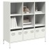 Aparador de acero blanco 101,5x39x103,5