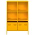 Aparador acero amarillo mostaza 68x39x103,5