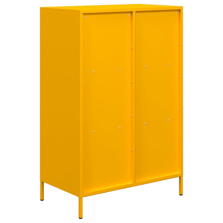 Aparador acero amarillo mostaza 68x39x103,5