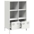 Aparador acero blanco 68x39x103,5