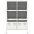 Aparador acero blanco 68x39x103,5