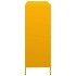 Aparador de acero amarillo mostaza 101,5x39x103,5