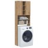 Armario de lavadora roble artisan 64x25,5x190