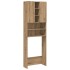 Armario de lavadora roble artisan 64x25,5x190