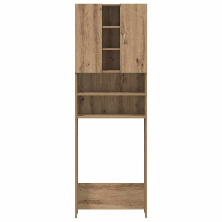 Armario de lavadora roble artisan 64x25,5x190