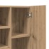 Armario de lavadora roble artisan 64x25,5x190