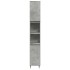 Set muebles de baño 2 piezas madera contrachapada gris