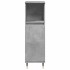 Set muebles de baño 2 piezas madera contrachapada gris