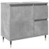 Set muebles de baño 2 piezas madera contrachapada gris