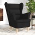 Sillón de tela negro 74x84x100
