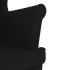Sillón de tela negro 74x84x100