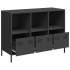 Aparador de acero laminado en frío negro 101,5x39x73,5
