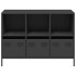 Aparador de acero laminado en frío negro 101,5x39x73,5