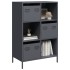 Aparador de acero gris antracita 68x39x103,5