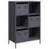 Aparador de acero gris antracita 68x39x103,5