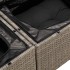 Set de muebles de jardín 6 pzas y cojines ratán sintético