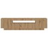 Mueble de TV luces LED madera roble artisan 160x35x40
