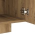 Mueble de TV luces LED madera roble artisan 160x35x40