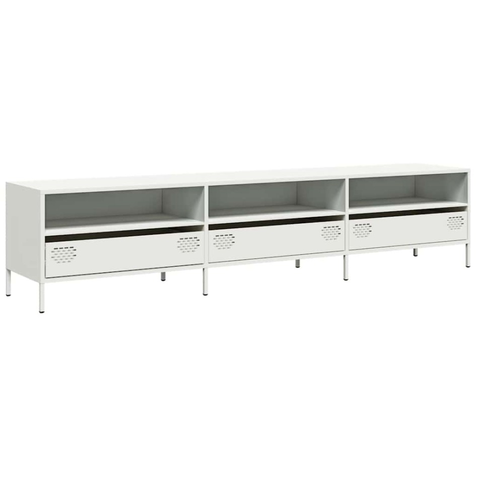 Mueble para TV acero laminado en frío blanco 202x39x43,5