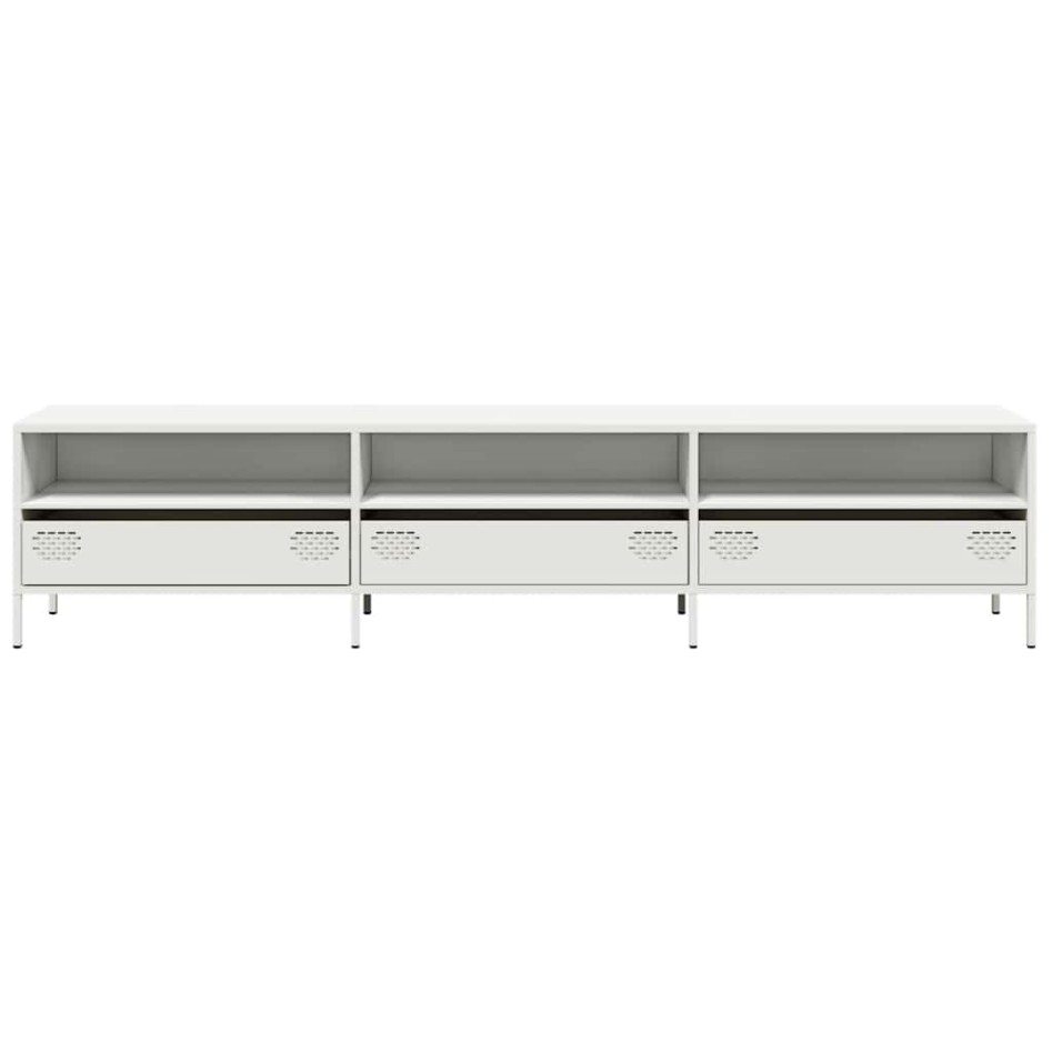 Mueble para TV acero laminado en frío blanco 202x39x43,5