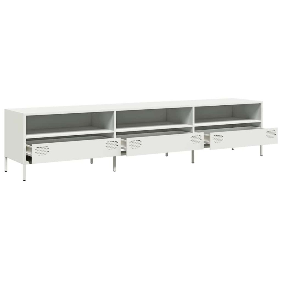 Mueble para TV acero laminado en frío blanco 202x39x43,5
