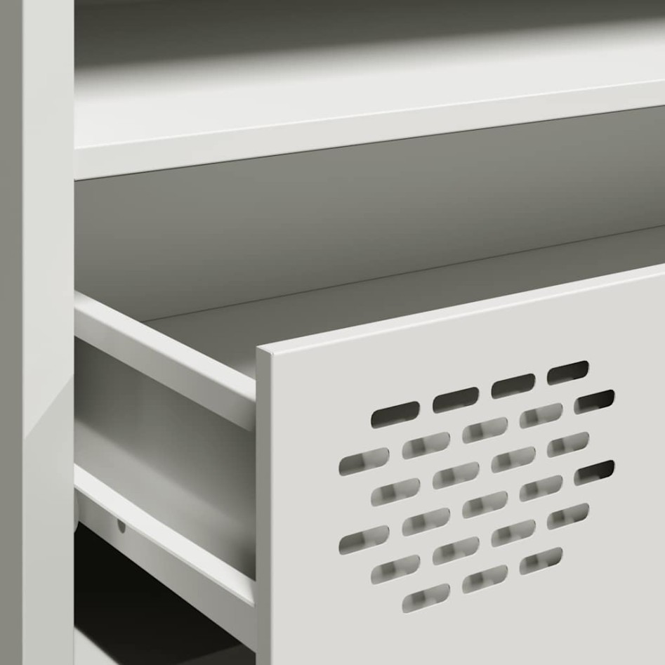 Mueble para TV acero laminado en frío blanco 202x39x43,5