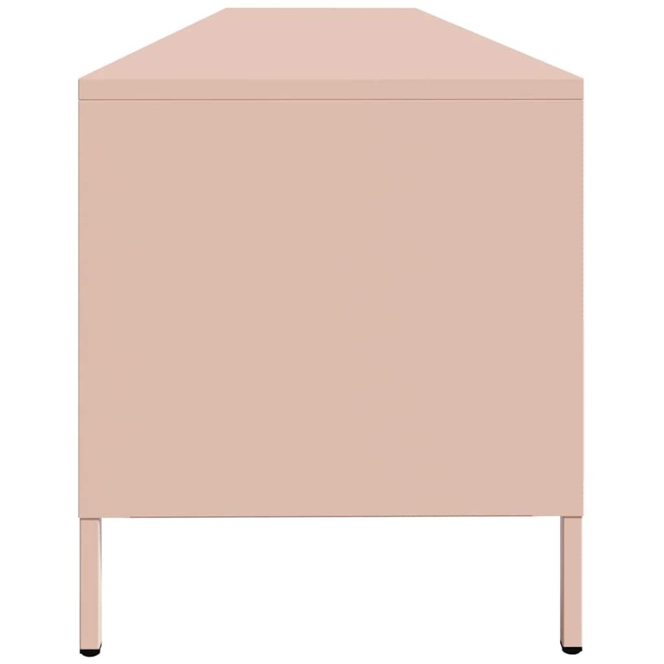 Mueble para TV acero laminado en frío rosa 202x39x43,5