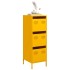 Aparador de acero amarillo mostaza 39x35x103,5