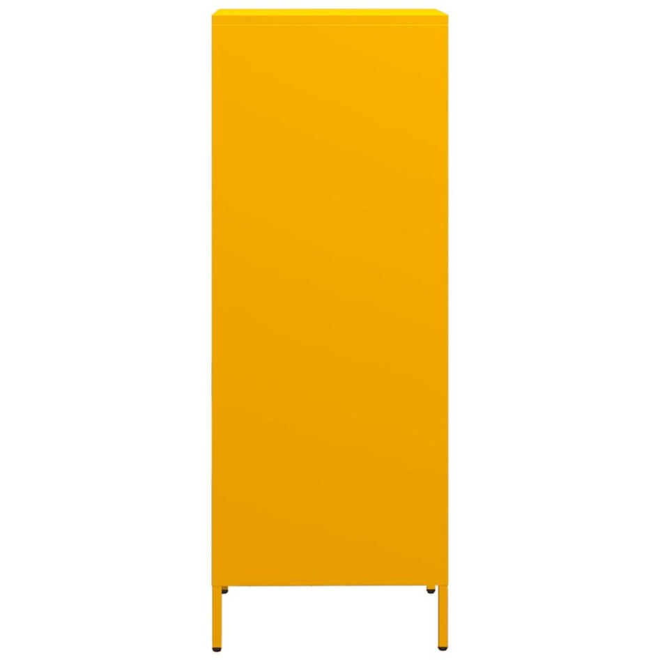 Aparador de acero amarillo mostaza 35x39x103,5