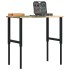 Banco de trabajo madera maciza de roble 100x60x(71,5-98)