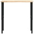 Banco de trabajo madera maciza de roble 100x60x(71,5-98)