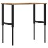 Banco de trabajo madera maciza de roble 100x60x(71,5-98)