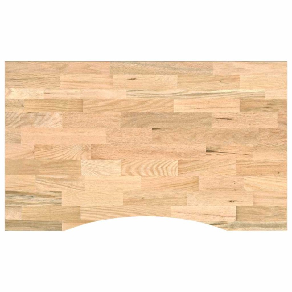 Banco de trabajo madera maciza de roble 100x60x(71,5-98)